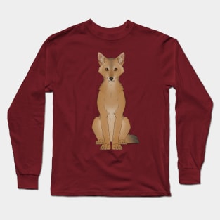 African Golden Wolf Long Sleeve T-Shirt